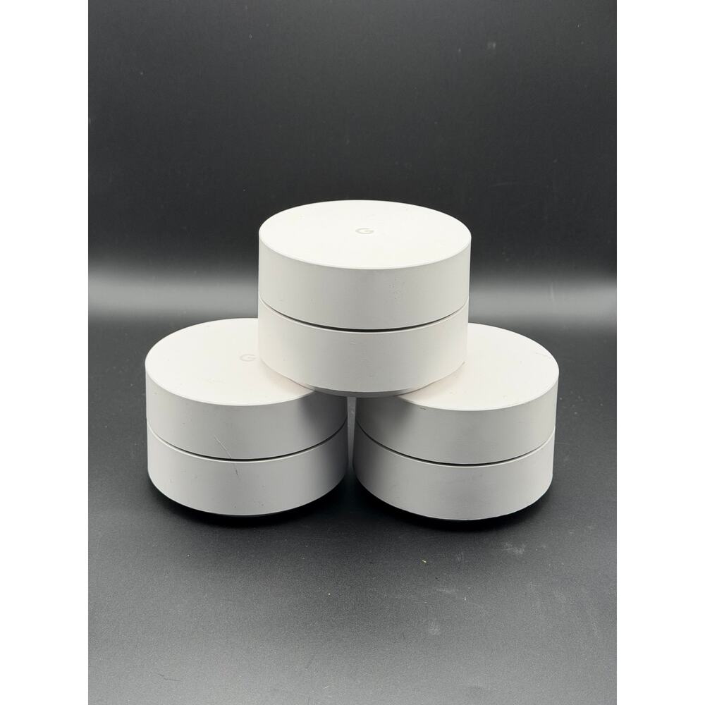 Lot of 3 Google WiFi Dual-Band AC1200 Mesh Router GJ2CQ No Power Cord